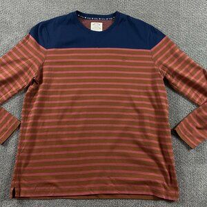 Fat Face Rock Jersey Men's 2XL Blue Striped Sweatshirt Long Sleeve Shirt XXL